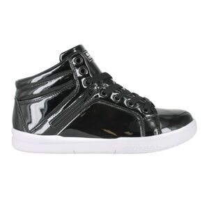 Gotta Flurt Black and White High-Top Sneakers